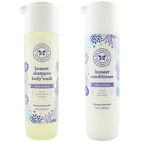 The Honest Company Dreamy Lavender Shampoo and Body Wash and Conditioner Combo Pack of 2