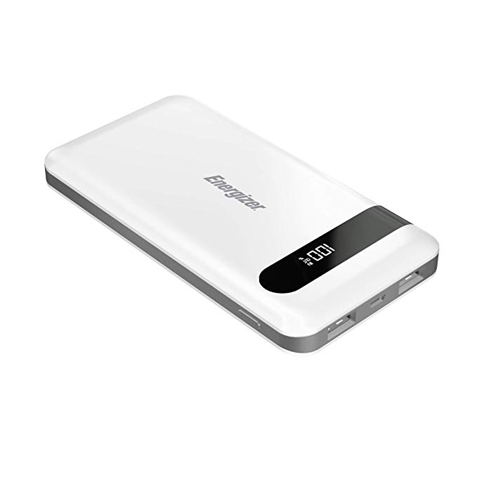 10,000 Series Power Bank with 2 USB Ports (Black)