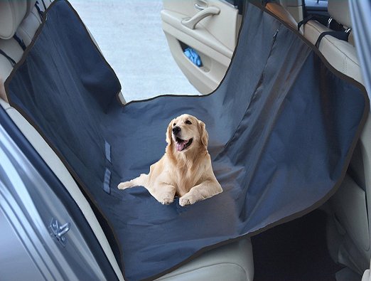 HAOCOO Easy-Fit Water Resistant Hammock Dog Back Seat Cover Pet Travelling Mat for Cars, Trucks, Suv's and Vehicles