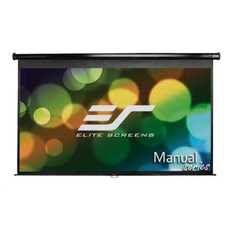 Elite Screens Manual, 80-inch 16:9, Pull Down Projection Manual Projector Screen with Auto Lock, M80UWH