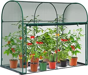 Crop Cages for Garden Plant: Ohuhu 6x3x5 FT Plants Protection Tent Cage with Zippered Door for Vegetables Flowers Fruits Herbs, Outdoor Shade Cage with Mesh Netting Cover for Raised Beds Planters