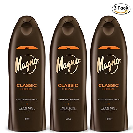 3 Bottles of Magno Shower Gel 18.3oz./550ml