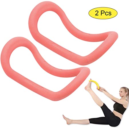 Sunsign Yoga Ring Pilates Training Ring for Back and Leg Pain Home Workouts Gym for Stretches and Strengthen Chest Thighs Arms Core