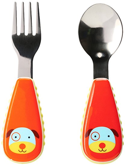 Skip Hop Zootensils Fork and Spoon Utensil Set, Darby Dog