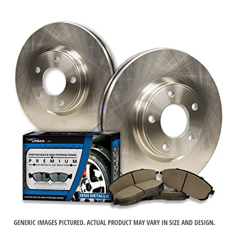 (Rear Kit)2 OEM Replacement Great-Life Premium Disc Brake Rotors   4 Semi-Met Pads(Ford Lincoln)(5lug)-Combo Brake Kit-[SHIPS FROM USA!!-Tax Incl.]