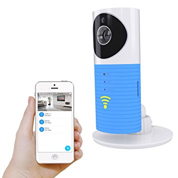 Plater Smart Baby Monitor Wifi Video Camera with P2P Night Vision Record Video Two-way Audio Motion Detected Support TF Card for Iphone Android Smartphone (Blue)