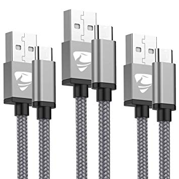 USB C Cable Aioneus 3FT 4.5FT 6FT USB Type C Cables 3Pack Nylon Braided Charger Cord Fast Charging Cable Compatible with Samsung Galaxy S10/S8/S9/A40/A50/A70,Huawei P9/P30/P20,Sony,Nintendo Switch