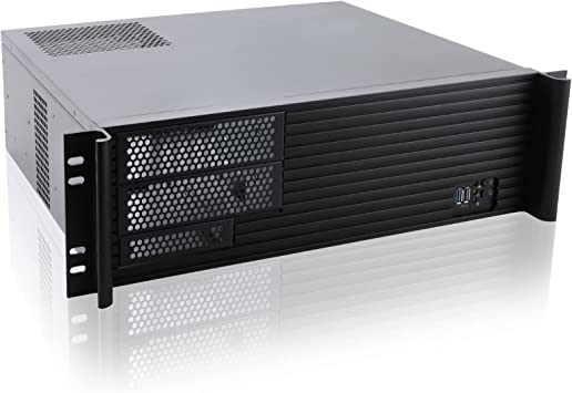 RackChoice 3u Rackmount Server Chassis 2x5.25 1x3.5 Front Bays ATX/mATX/Mini-itx Support Standard ATX PSU with Side 80mm or top 120mm Fan