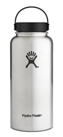 Hydro Flask Vacuum Insulated Stainless Steel Water Bottle, Wide Mouth w/Flex Cap