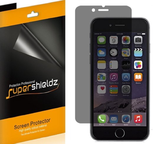 2 Pack SUPERSHIELDZ- Privacy Anti-Spy Screen Protector Shield For Apple iPhone 6 Plus 55  Lifetime Replacements Warranty - Retail Packaging