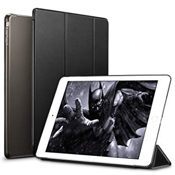 ESR iPad Mini 2 Case, iPad Mini Smart Case Cover [Synthetic Leather] Translucent Frosted Back Magnetic Cover with Sleep/Wake Function [Ultra Slim][Light Weight] for iPad Mini 1/2/3 (Mysterious Black)