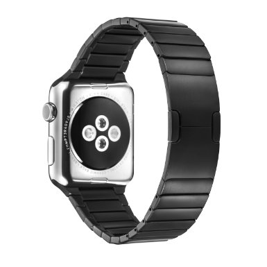 Apple Watch BandFullmosaTM Disassemble Stainless Steel Link Bracelet with Butterfly Closure Replacement Band for Apple Watch 42mm Black