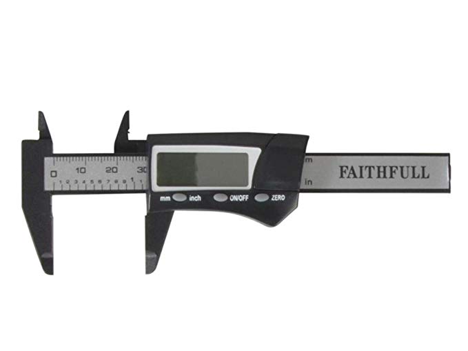 Faithfull CALDIG75 Mini Digital Caliper 75mm Capacity
