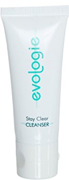 Evologie Stay Clear Cleanser | Non-drying facial cleanser that unclogs pores, removes bacteria, oil, and makeup for all skin types,Travel Size (different bottle style)