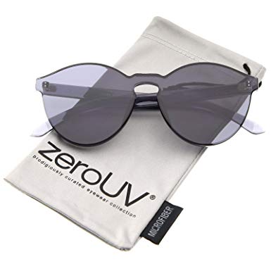 zeroUV - One Piece PC Lens Rimless Ultra-Bold Colorful Mono Block Sunglasses 60mm