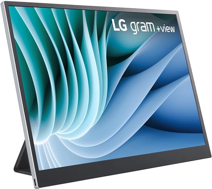 LG gram  View 16MR70, 16 Inch  View for LG gram Portable Monitor, with USB Type-C, 45 W Power Delivery