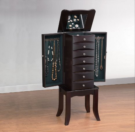 Acme 16000 Teresa Jewelry Armoire, Java Finish