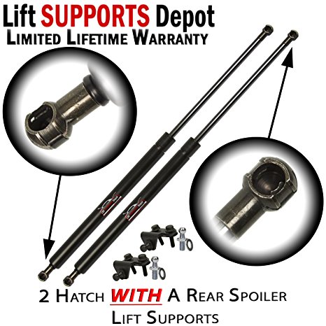 Qty (2) Nissan 350Z 2003 To 2008 Rear Hatch Lift Supports With Rear Spoiler (Bracket & Ball Stud Included)