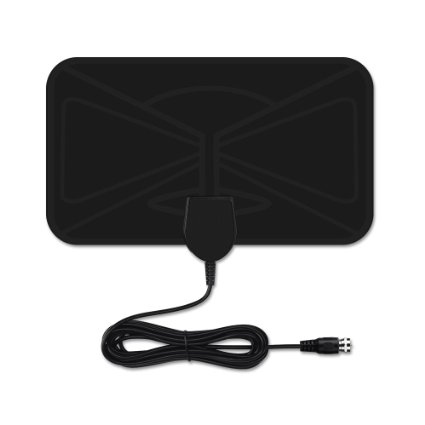 Antenna HDTV, VicTsing Digital HDTV Antenna Indoor - 25 Miles Long Range with 10ft High Performance Coax Cable, Extremely Soft Design and Lightweight