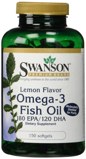 Lemon Flavor Omega-3 Fish Oil 150 Sgels