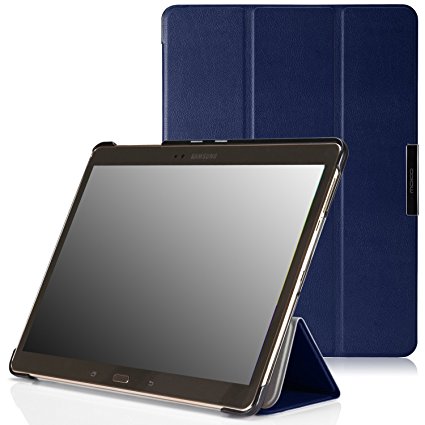 MoKo Samsung Galaxy Tab S 10.5 Case - Ultra Slim Lightweight Smart-shell Stand Case for Samsung Galaxy Tab S 10.5 Inch Android Tablet, INDIGO (With Smart Cover Auto Wake / Sleep)