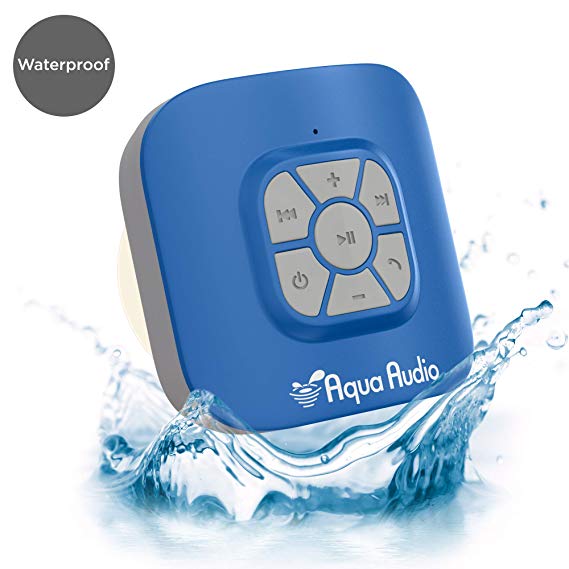 Gideon Portable Waterproof Bluetooth Speaker with Suction Cup - 10 Hours Playtime/Built-in Mic