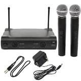 AUDEW PRO Dual WIRELESS CORDLESS MICROPHONE SYSTEM WITH SHURE WIRELESS UT4 TYPE 2 MIC