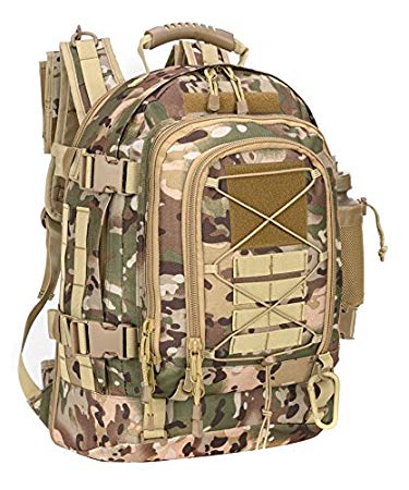 PANS Military Expandable Travel Backpack Tactical Waterproof Outdoor 3-Day Bag,Large,Molle System for School,Hiking,Camping,Trekking,Outdoor Sports,Work