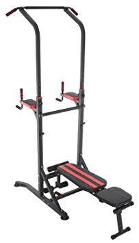 Conquer Power Tower Home Gym Adjustable Multi Function Fitness Stand Fold Up Bench Dip Station Pull Up Push Up Sit Up V