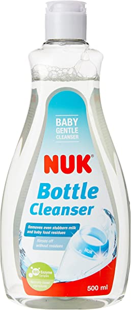 NUK Baby Bottle Cleanser | 500 ml | Ideal for Cleaning Baby Bottles, Teats & Accessories | Fragrance Free | pH Neutral | 100% Recycled Bottle