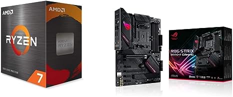 AMD Ryzen 7 5800X 8-core, 16-Thread Unlocked Desktop Processor ASUS ROG Strix B550-F Gaming AMD AM4 Zen 3 Ryzen5000 & 3rd Gen Ryzen ATX Gaming Motherboard (PCIe 4.0, 2.5Gb LAN,BIOS Flashback,HDMI 2.1