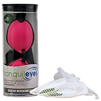 Tranquileyes Chronic Dry Eye Basic Kit with Beads (Hot Pink)