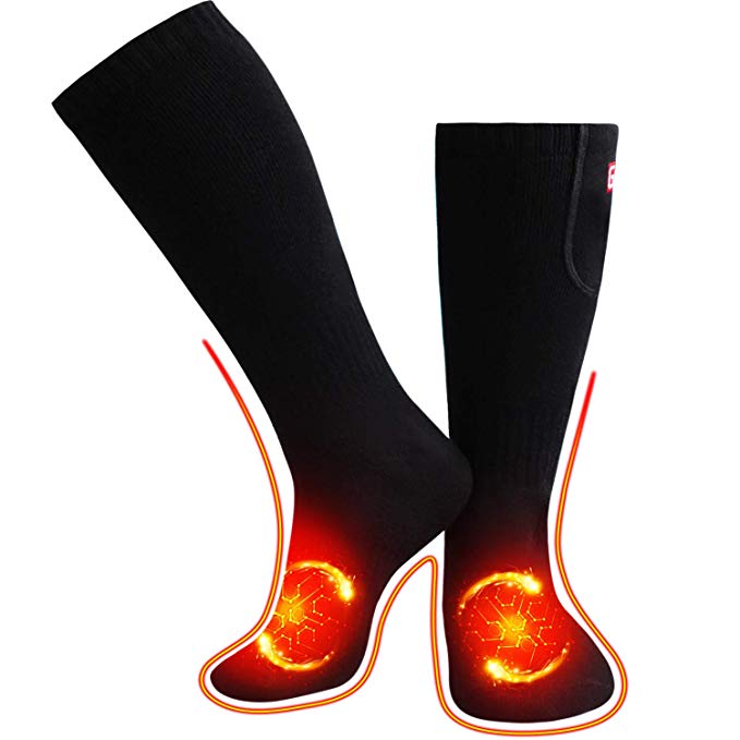 Heated Socks Men Women US Size 8-14,Rechargeable Battery Novelty Electric Socks for Sports Outdoors