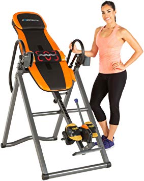 Exerpeutic 475SL Inversion Table with AIRSOFT No Pinch Ankle Holders & SURELOCK Safety Ratchet System