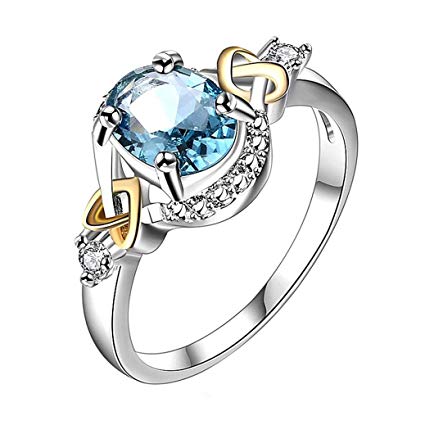 iLH® Rings,ZYooh Women Gemstones Bride Wedding Engagement Princess Rings Jewelry Gift