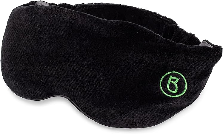 BARMY Weighted Sleep Mask for Women and Men, Weighted Eye Mask for Sleeping, Eye Cover That Blocks Out Light to Help Relaxation and Night Sleep, Comfortable Blackout Sleeping Mask, 0.8lbs, Black
