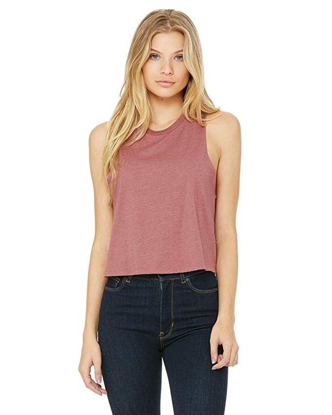 Bella Canvas 6682 Women's Racerback Cropped Tank