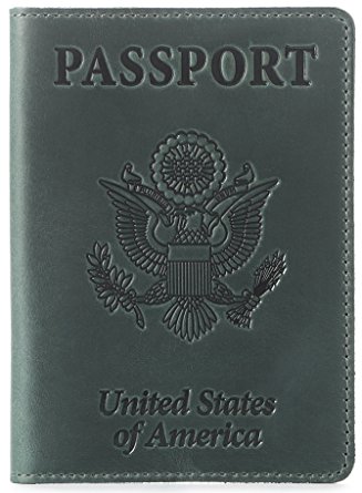 Shvigel Leather Passport Cover - Holder - for Men & Women - Passport Case