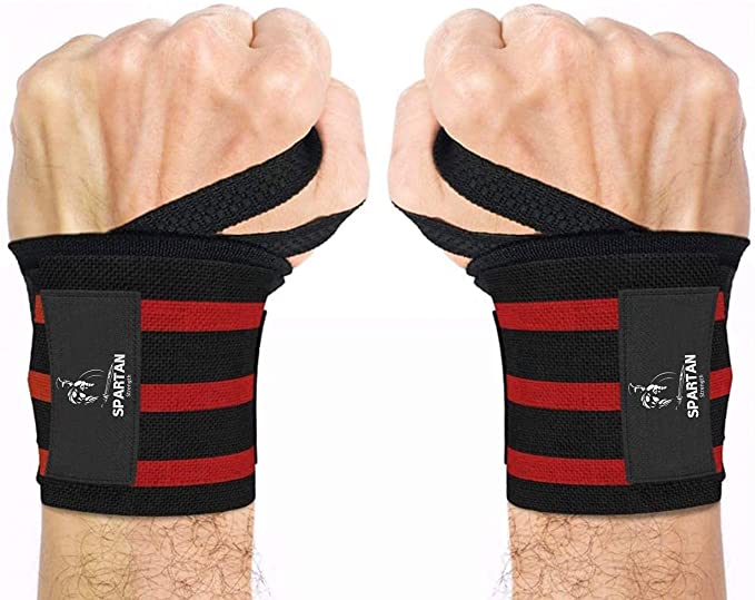 Spartan Strength Weightlifting Wrist Straps - Best Support & Relieve for Gym & Crossfit - Best Wrist Straps for Powerlifting, Bodybuilding, Strength Training, Weight Lifting - Men and Women