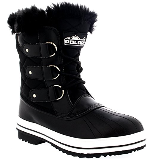 Womens Snow Boot Quilted Short Winter Snow Rain Warm Waterproof Boots
