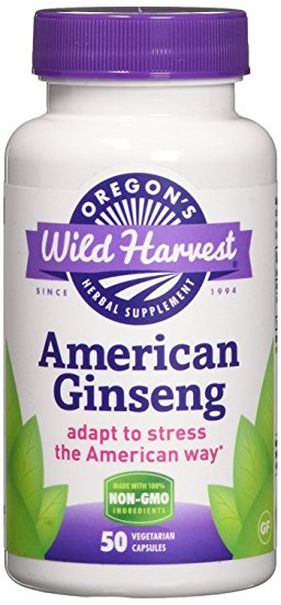 Oregon's Wild Harvest American Ginseng, 50 Count (Pack of 2)