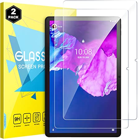 MoKo [2 Pack] Screen Protector Fits Lenovo Tab P11 (TB-J606)/P11 Plus (TB-J607) 11" Tablet, Premium HD Anti-Bubble 9H Hardness Fingerprint-Free High-Sensitivity Tempered Glass Screen Protector Film