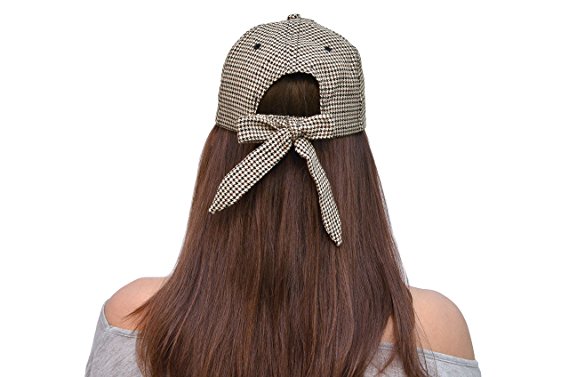 Skyed Apparel Women's Trendy Bowtie Baseball Cap Hat Collection (Multiple Colors)