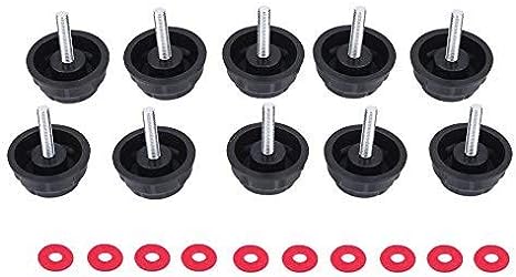 dust for pflueger Reel,10 Pcs Spinning Reel Handle Screw Bearing Cover Durable Screw s Covers with Gaskets Replacement for Fshing Spinning Reel