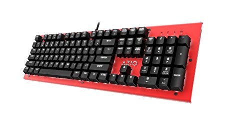 Azio Mk Hue Red USB Backlit Mechanical Keyboard (Outemu Brown) (MK-HUE-RD)