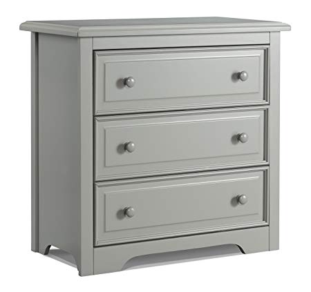 Graco Brooklyn 3 Drawer Chest, Pebble Gray, Kids Bedroom Dresser with 3 Drawers, Wood & Composite Construction, Ideal for Nursery, Toddlers Room, Kids Room