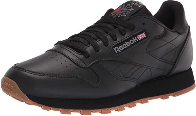 Reebok Unisex Classic Leather Sneaker, US-Black/Gum, 14 Men