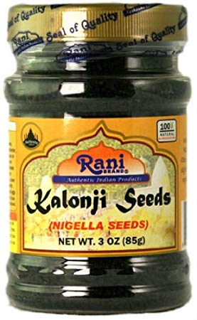 Rani Kalonji (Black Seed, Nigella Sativa, Black Cumin) Seeds 3oz (85g) PET Jar, All Natural ~ Gluten Free Ingredients | NON-GMO | Vegan | Indian Origin