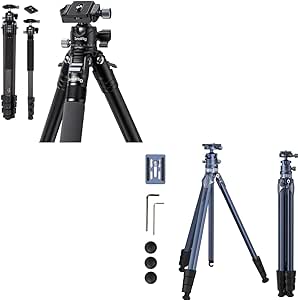 Bundle：SmallRig 54" Carbon Fiber Tripod SmallRig 63" Lightweight Travel Tripod