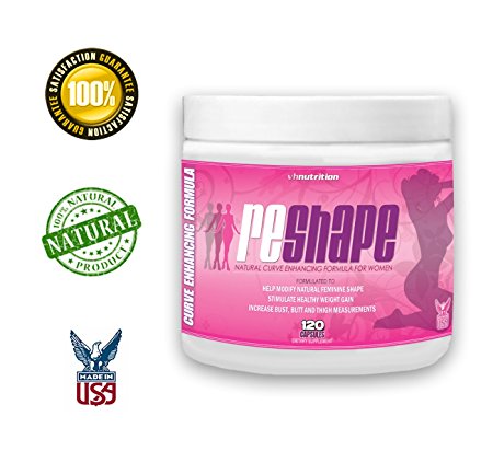 Reshape | Natural Curve Enhancement and Enlargement Pills for Women| Butt and Breast Enhancer